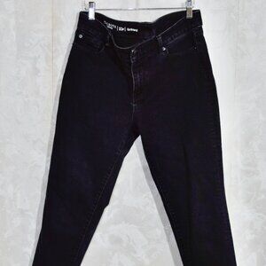 Talbots Petite 10P Black Girlfriend Relaxed Jeans Denim